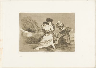 No les gusta, placa nueve de Los desastres de la guerra de Francisco Jose de Goya y Lucientes