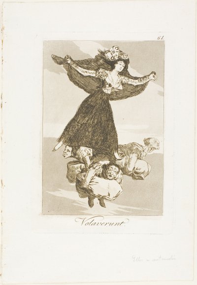 Han volado, lámina 61 de Los Caprichos de Francisco Jose de Goya y Lucientes