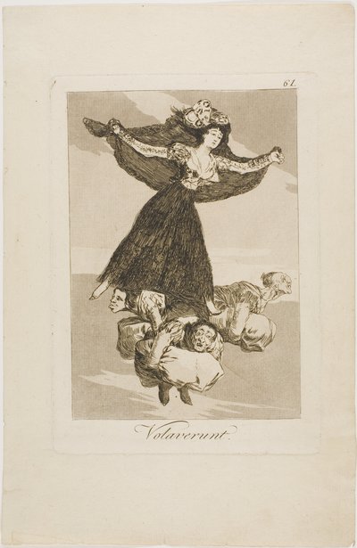 Han volado, lámina 61 de Los Caprichos de Francisco Jose de Goya y Lucientes