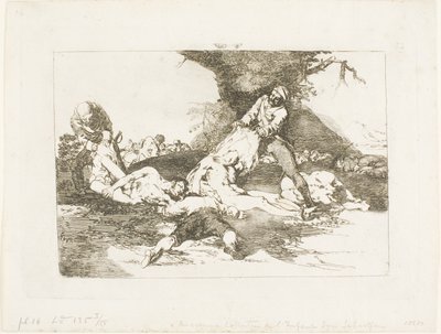 Hacen Uso de Ellos, lámina 16 de Los Desastres de la Guerra de Francisco Jose de Goya y Lucientes