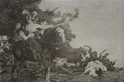 No están de acuerdo, placa 17 de "Los desastres de la guerra de Francisco Jose de Goya y Lucientes