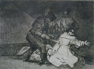 Esto es malo, placa 46 de "Los desastres de la guerra de Francisco Jose de Goya y Lucientes
