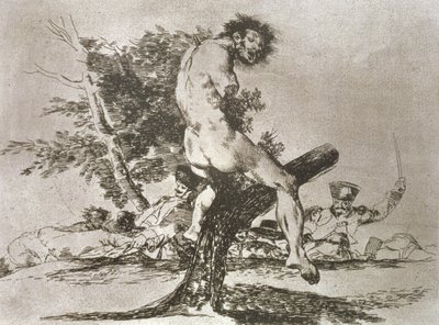 Esto es peor, la placa 37 de "Los desastres de la guerra de Francisco Jose de Goya y Lucientes