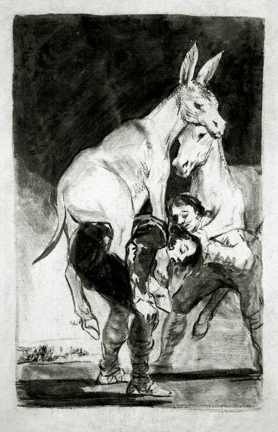 Tú que no puedes de Francisco de Goya