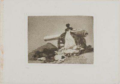 ¡Qué valor!, lámina siete de Los desastres de la guerra de Francisco Jose de Goya y Lucientes