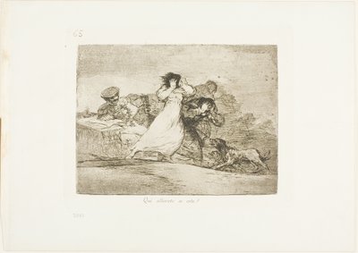 ¿Qué es este Alboroto?, lámina 65 de Los Desastres de la Guerra de Francisco Jose de Goya y Lucientes