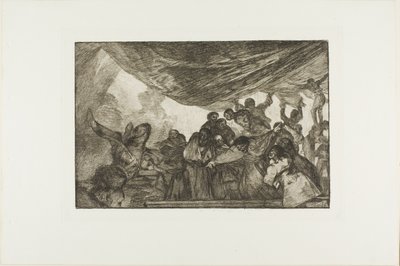 Sin encomendarse ni a Dios ni al diablo, lámina 15 de Los Proverbios de Francisco Jose de Goya y Lucientes