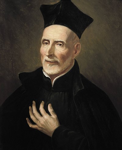 Calasanz, San José (1556-1648). Religioso y pedagogo español. San José de Calasanz (óleo sobre lienzo) de Francisco Jover y Casanova