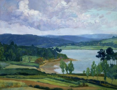 Ría gallega - óleo / lienzo - 90x126 - 1930/36 de Francisco Llorens Diaz