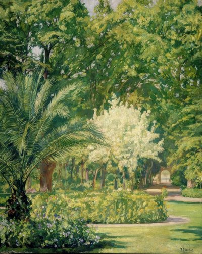 VERE CLARO-JARDÍN BOTÁNICO-1934-79X100 CM de Francisco Llorens Diaz