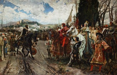 La rendición de Granada en 1492, 1882 de Francisco Pradilla y Ortiz