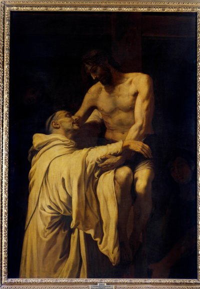 Cristo tomando en sus brazos a San Bernardo de Claraval (1090-1153) de Francisco Ribalta