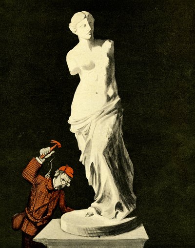 Un inglés inculto desbasta la Venus de Milo, 1903 de Francisco Sancha y Lengo