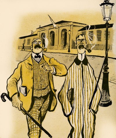 Dos ingleses pasan por una morgue, 1903 de Francisco Sancha y Lengo