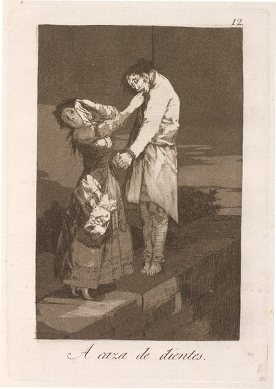 A caza de dientes de Francisco de Goya