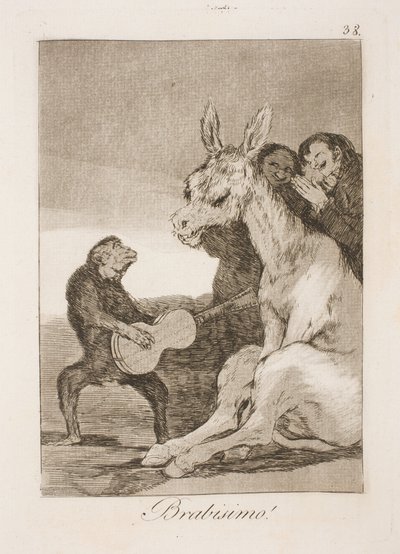 Bravissimo (Carlos IV y Godoy) de Francisco de Goya