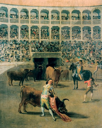 Corrida de toros con capa o los golpes de la capa de Francisco de Goya