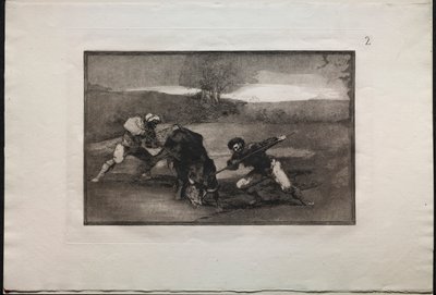 Corridas de toros: Otra forma de cazar a pie, 1876 de Francisco de Goya
