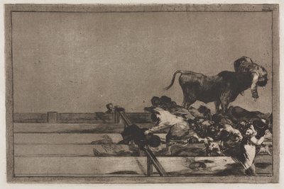 Corridas de toros: Acontecimientos terribles en las primeras filas del ruedo en Madrid y muerte del alcalde de Torrejón de Francisco de Goya