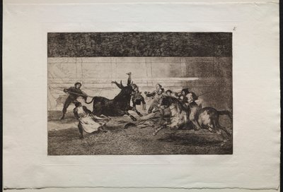 Corridas de toros: La muerte de Pepe Illo 2ª composición, 1876 de Francisco de Goya