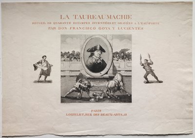 Corridas de toros: Página de título de Francisco de Goya
