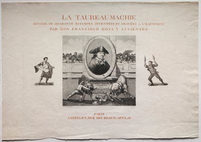 Corridas de toros: Página del título, 1876 de Francisco de Goya