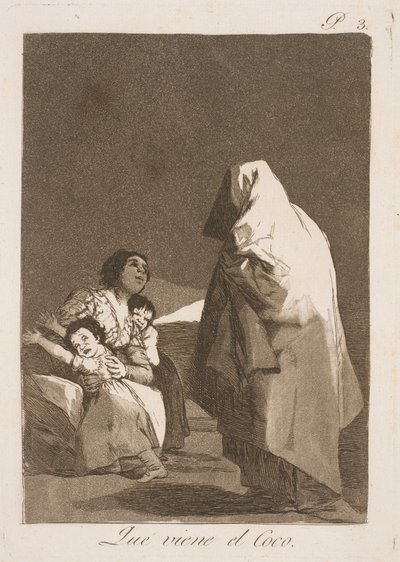 Viene el hombre del saco de Francisco de Goya