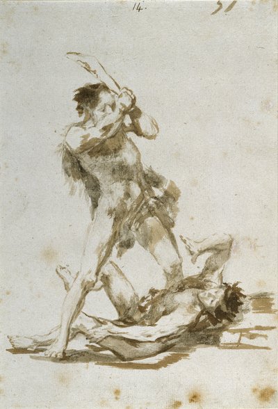 Caín y Abel de Francisco de Goya
