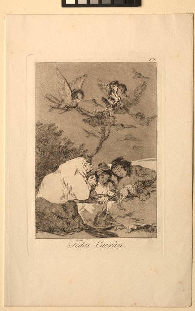 Caprichos: Todos caerán de Francisco de Goya