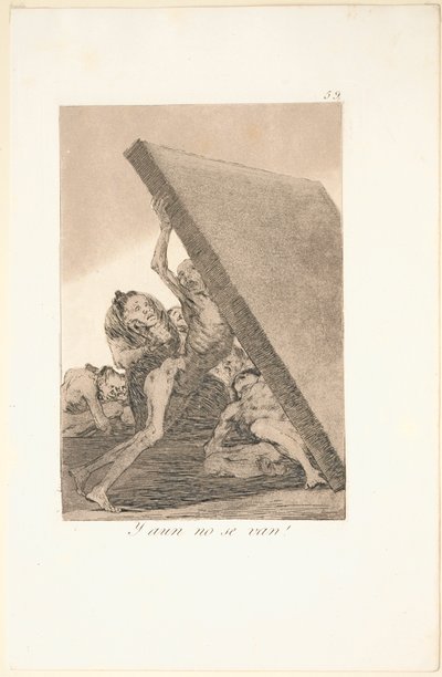 Caprichos: ¡Y aún no se van! de Francisco de Goya