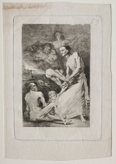 Caprichos:  Blow de Francisco de Goya