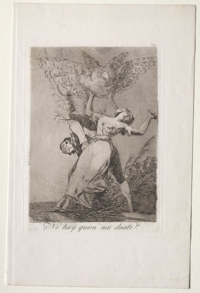 Caprichos: ¿Nadie puede desatarnos? de Francisco de Goya