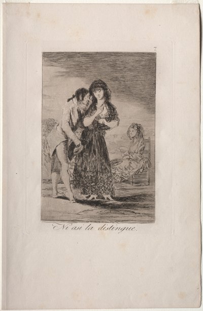 Caprichos: Ni así puede entenderla de Francisco de Goya