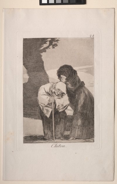 Caprichos: ¡Chist! de Francisco de Goya