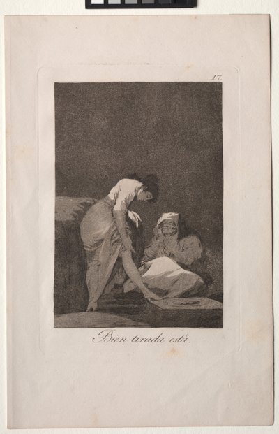 Caprichos: Está Bien Estirado de Francisco de Goya