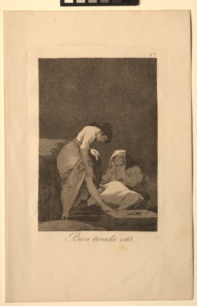 Caprichos: Está bien estirado de Francisco de Goya