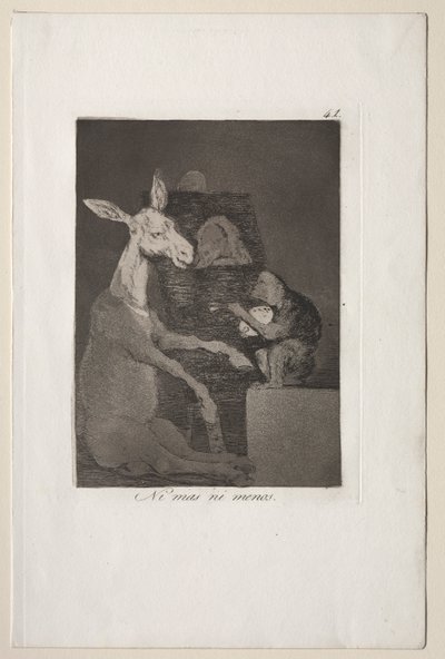 Caprichos: Ni más ni menos de Francisco de Goya