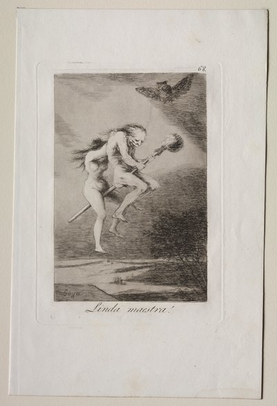 Caprichos: ¡Bonita maestra! de Francisco de Goya