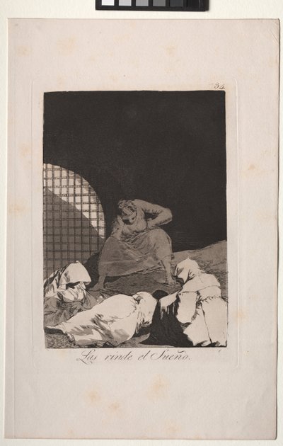 Caprichos: El sueño los vence de Francisco de Goya