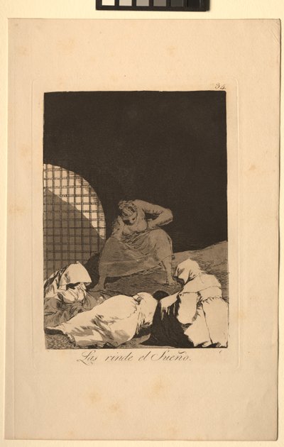 Caprichos: El sueño los vence de Francisco de Goya