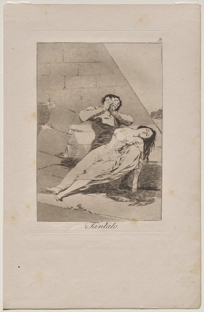 Caprichos: Tántalo de Francisco de Goya