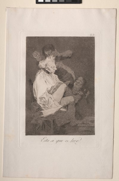Caprichos: Eso Sí que es Saber Leer de Francisco de Goya