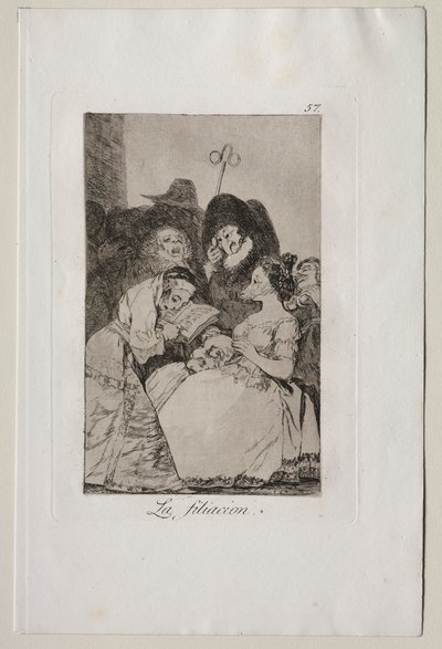 Caprichos: La filiación de Francisco de Goya