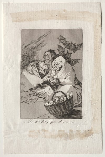Caprichos: Hay mucho que chupar de Francisco de Goya