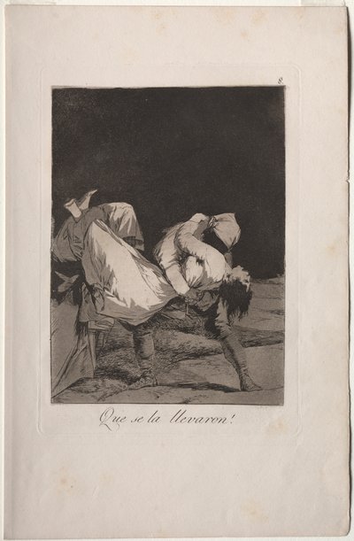 Caprichos: ¡Se la llevaron! de Francisco de Goya