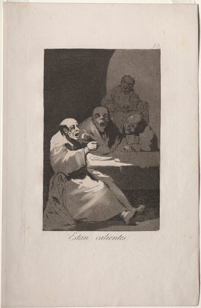 Caprichos: Están Calientes de Francisco de Goya