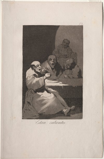 Caprichos: Están calientes de Francisco de Goya