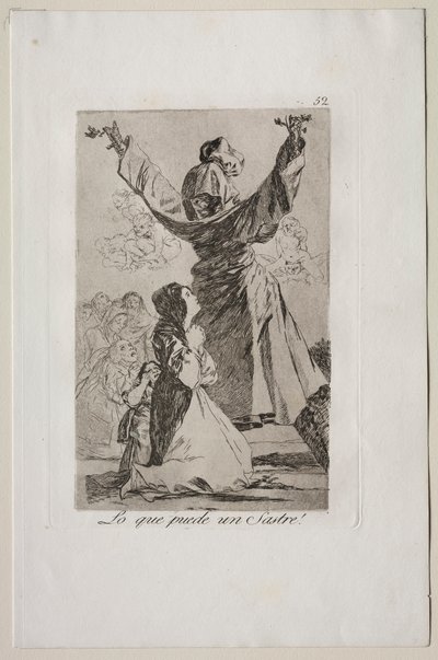 Caprichos: ¡Lo que puede hacer un sastre! de Francisco de Goya