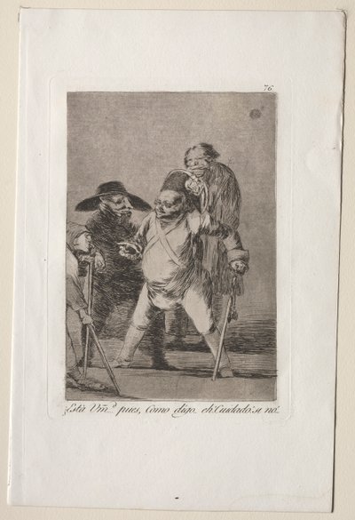 Caprichos: Entiendes... Bueno, como digo... ¡eh! ¡Cuidado! De lo contrario... de Francisco de Goya