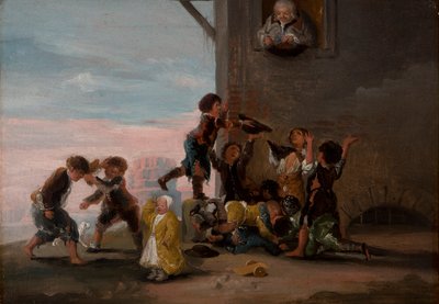 Niños peleándose por castañas, 1786 de Francisco de Goya